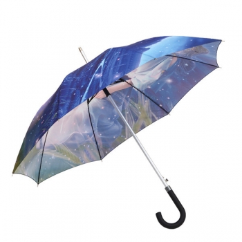 Digital imprint umbrella all-over printing auto open straight