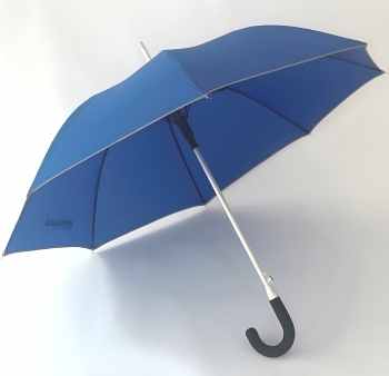 RPET straight umbrella with reflective edge